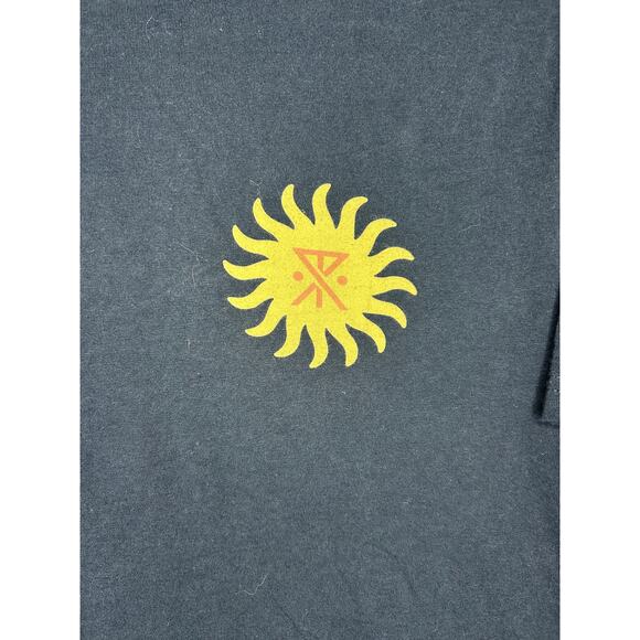 Roark Mens Vortex Premium SS Tee Navy Blue Sunburst Graphic Small - Picture 2 of 6